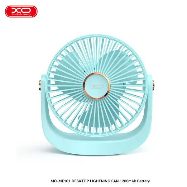 Quạt mini để bàn XO MF101 - Pin 1200mAh, xoay 180°, 5 cấp gió
