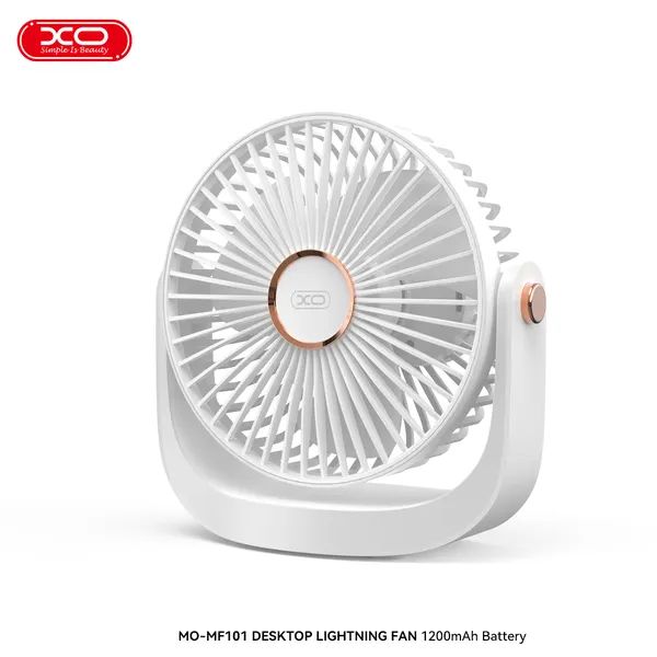 Quạt mini để bàn XO MF101 - Pin 1200mAh, xoay 180°, 5 cấp gió