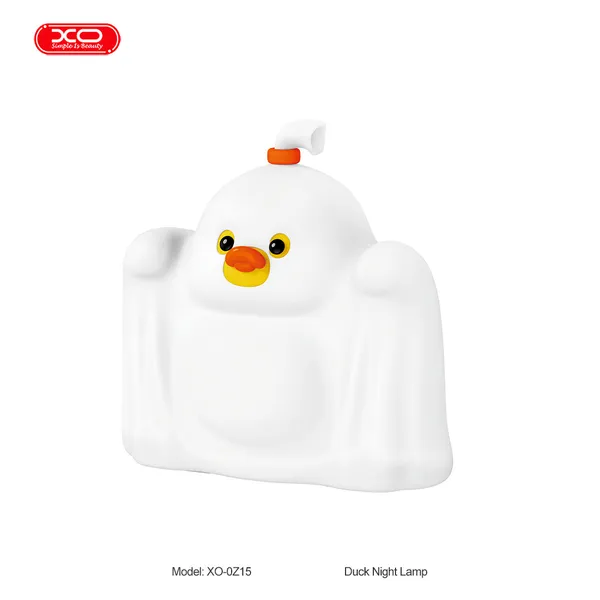 Đèn Ngủ Vỗ Tay Silicon XO OZ15 - Ánh Sáng 3 Cấp Độ, Thiết Kế "Vịt Ma" Cực Cute - XO OZ15 Ghost Duck.