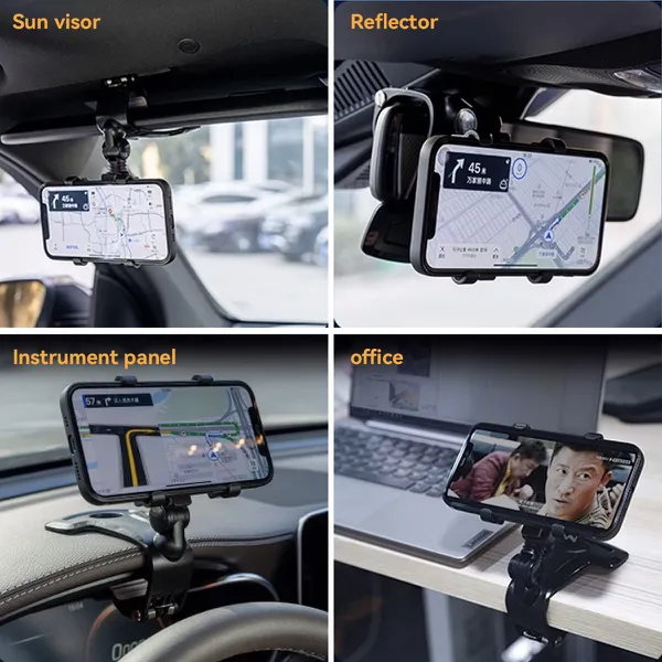 Phụ kiện ô tô cao cấp: Giá đỡ điện thoại XO C171 kẹp taplo, xoay 360 độ