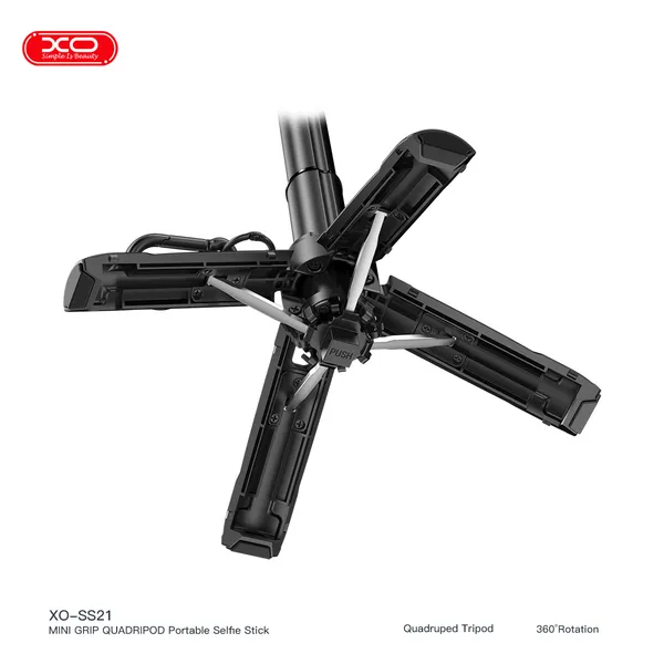 Gậy Chụp Ảnh XO SS21 3in1 Hỗ Trợ Máy Ảnh - Gọn Nhẹ, Bền Bỉ