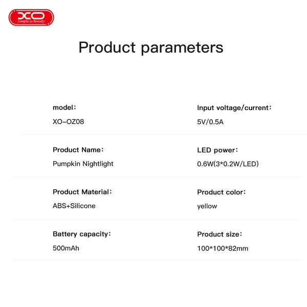 Đèn Ngủ XO OZ08 500mAh - Đèn Led Silicone Đa Năng, Điều Chỉnh 3 Mức Sáng