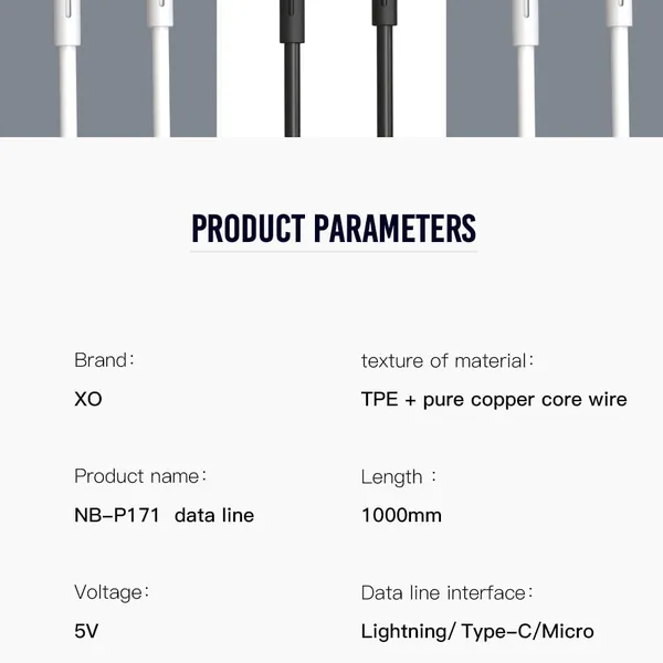 Dây Sạc Micro USB XO NB-P171 - Đơn Giản, Hiệu Quả, Bền Bỉ