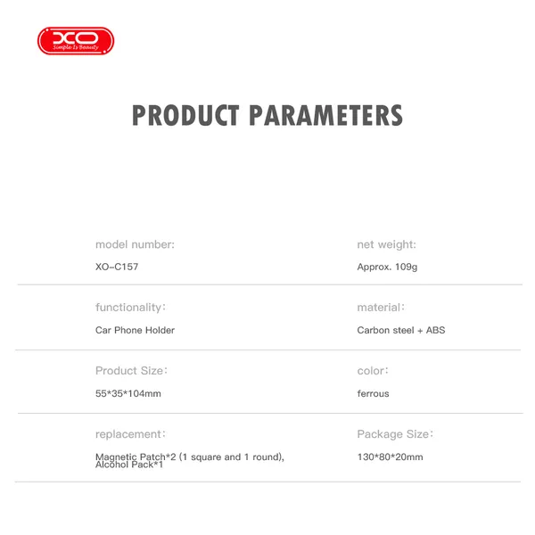 Giá Đỡ Điện Thoại Từ Tính XO C157: An Toàn, Gọn Nhẹ Cho Mọi Chuyến Đi