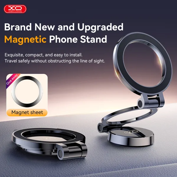 Giá Đỡ Điện Thoại Từ Tính XO C161: Lực Hút Mạnh Mẽ, An Toàn Vượt Trội.