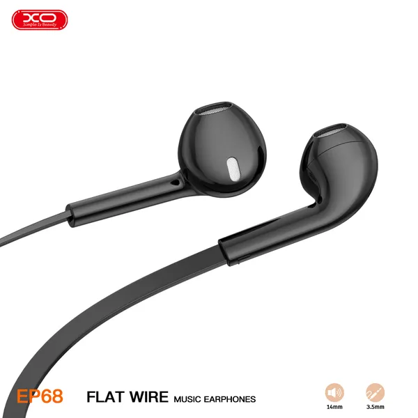 Tai nghe có dây XO EP68 - Jack 3.5mm, âm thanh sống động, giá rẻ