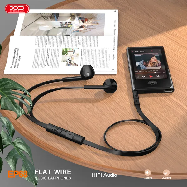 Tai nghe có dây XO EP68 - Jack 3.5mm, âm thanh sống động, giá rẻ