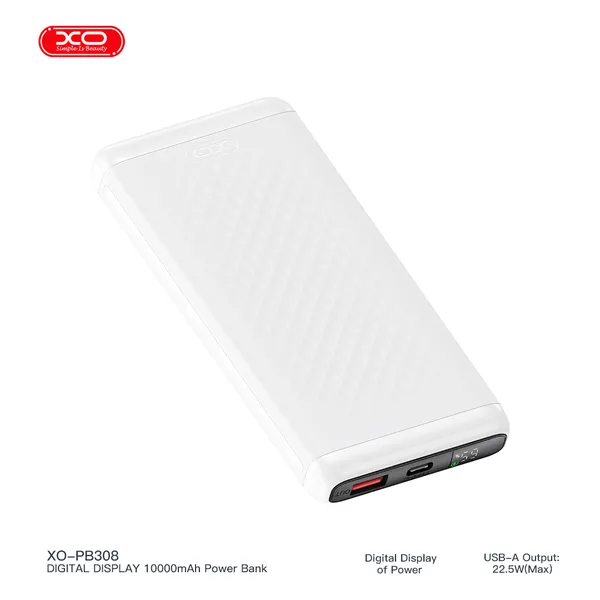 Sạc dự phòng XO PB308 10.000mAh - Sạc nhanh 22.5W, nhỏ gọn, tiện lợi