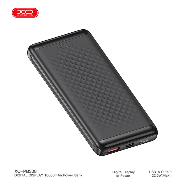 Sạc dự phòng XO PB308 10.000mAh - Sạc nhanh 22.5W, nhỏ gọn, tiện lợi