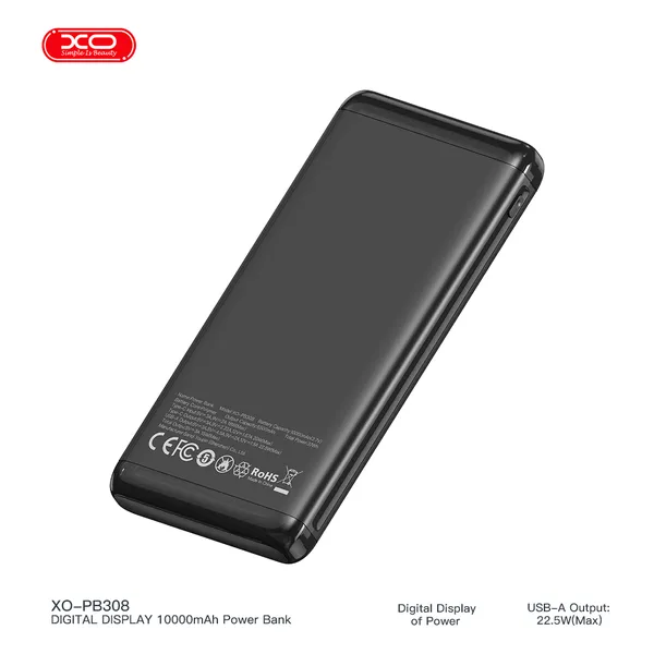 Sạc dự phòng XO PB308 10.000mAh - Sạc nhanh 22.5W, nhỏ gọn, tiện lợi