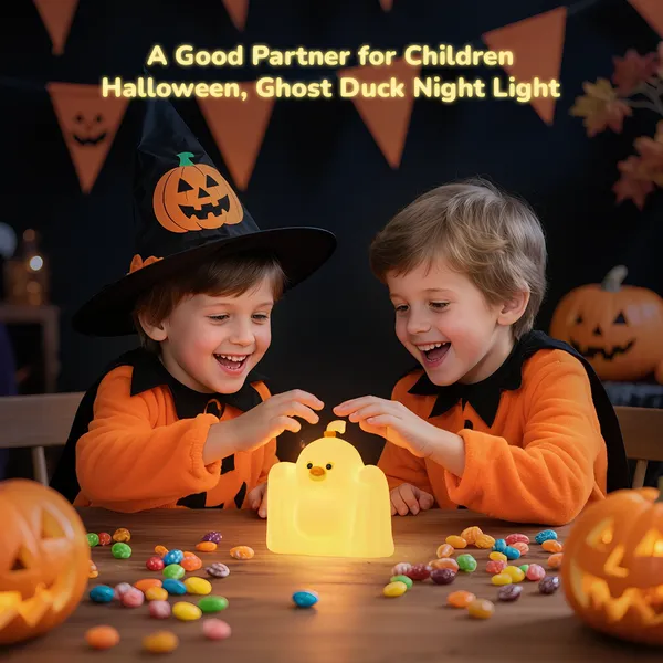 Đèn Ngủ Vỗ Tay Silicon XO OZ15 - Ánh Sáng 3 Cấp Độ, Thiết Kế "Vịt Ma" Cực Cute - XO OZ15 Ghost Duck.