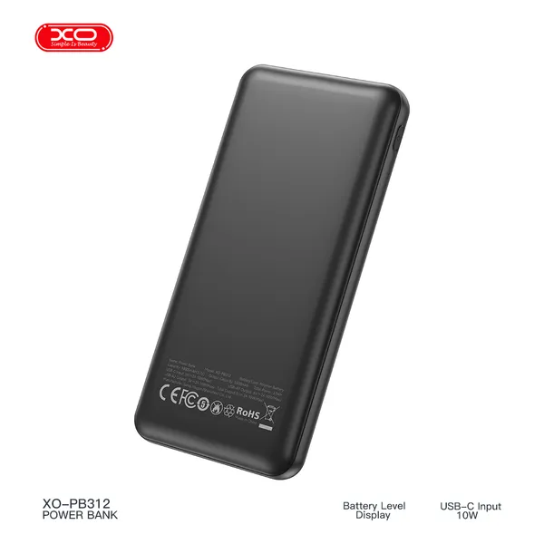 Sạc dự phòng XO PB312 - Dung lượng 10.000mAh, có đèn LED tiện lợi