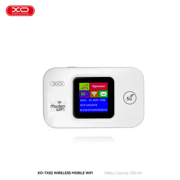 Bộ phát wifi di động XO TX02 - Tốc độ 150Mbps, pin 3000mAh, kết nối hơn 8 thiết bị cùng lúc