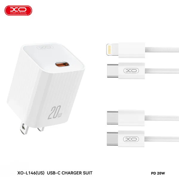 Bộ sạc nhanh 20W XO L146 - Giải pháp sạc nhanh apple và các dòng máy khác an toàn, hiệu quả