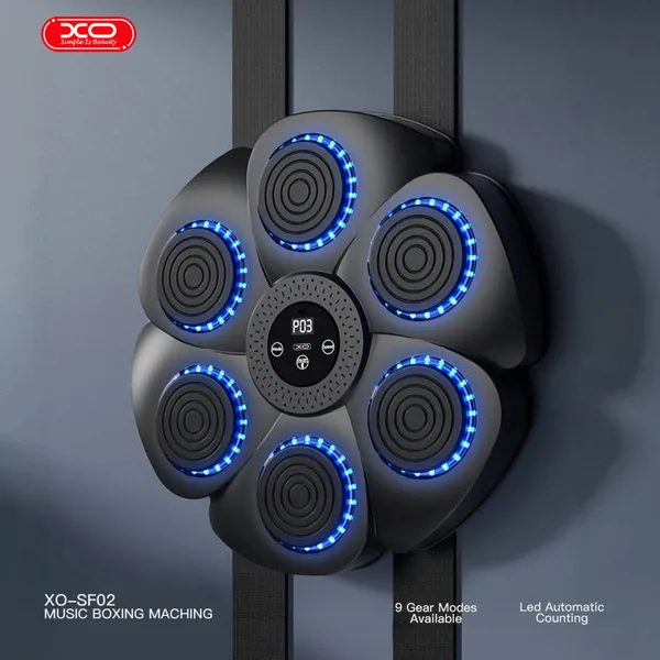 Bộ đấm boxing phát nhạc XO SF02 - Boxing theo nhạc, đèn LED, kèm găng tay