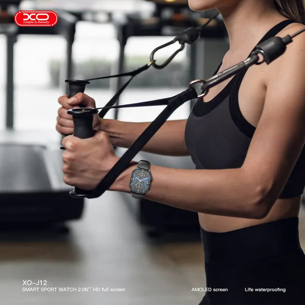 Đồng Hồ Thông Minh Màn Hình AMOLED XO J12 - Smartwatch Cao Cấp, Pin Trâu