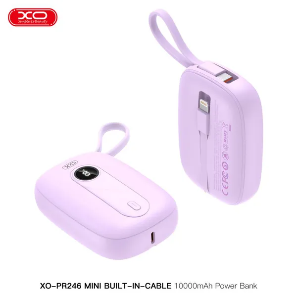 Pin Sạc Dự Phòng XO PR246 – Đột Phá Với Công Nghệ PD22.5W Và Màn Hình LED, Dung Lượng 10.000mAh