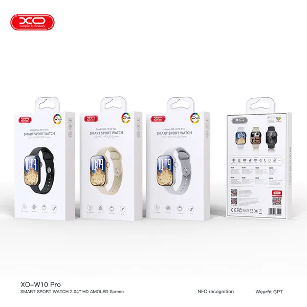Đồng Hồ Thông Minh Màn Hình AMOLED XO W10 Pro - Trợ Lý AI, Pin Bền Bỉ