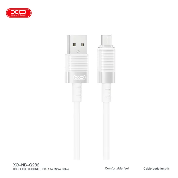 Dây sạc nhanh Silicone XO NB282 | Sạc PD30W chính hãng