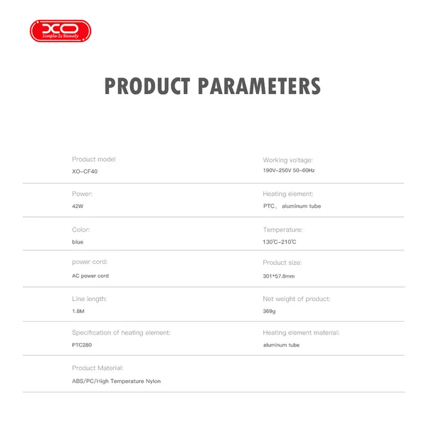 Máy làm xoăn tóc thông minh tự động XO CF40 - Nóng nhanh, bảo vệ tóc