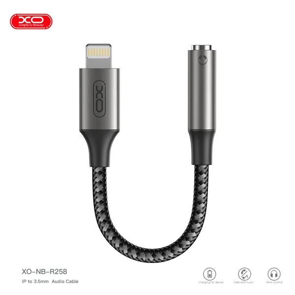 Jack Chuyển Lightning sang 3.5mm XO NB-R258C: Nghe Nhạc, An Toàn Cho iPhone.