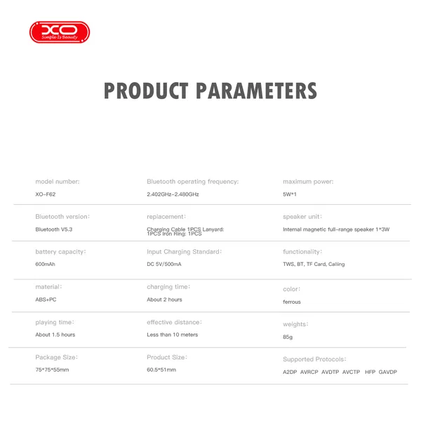 Loa Bluetooth XO F62: Nhỏ Gọn, Bass Căng, Thổi Bùng Mọi Cuộc Vui.