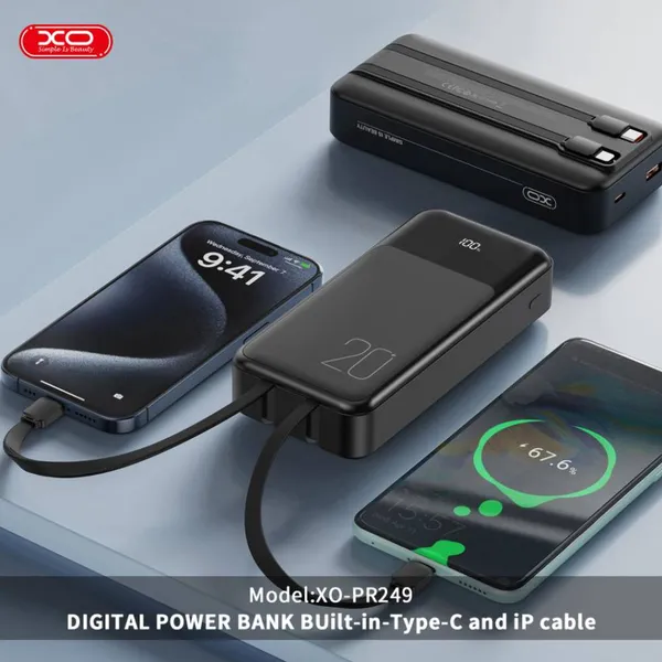 Sở hữu ngay sạc dự phòng chất lượng XO PR249 - Giải pháp sạc toàn diện, tiện lợi