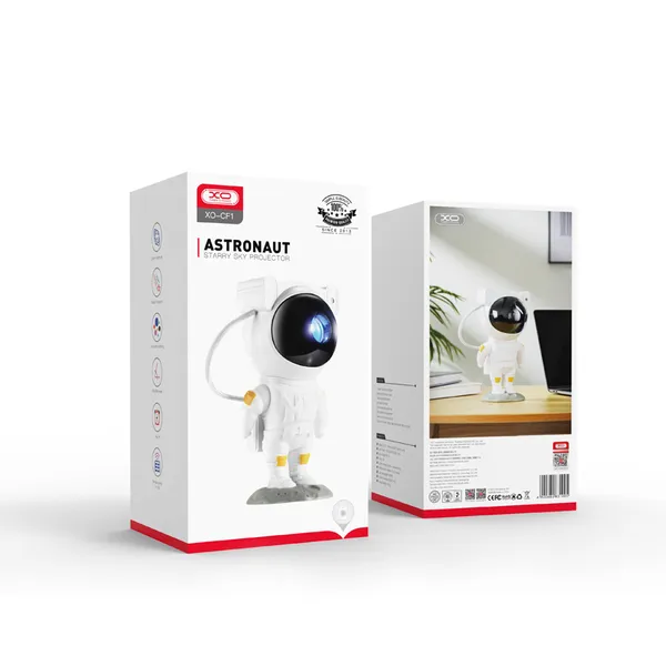 Đèn chiếu bầu trời sao hình phi hành gia XO CF1 - Chiếu ngân hà, điều khiển từ xa
