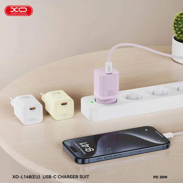Sạc nhanh PD30W XO L148 - Nhanh hơn, an toàn hơn, tương thích mọi thiết bị.