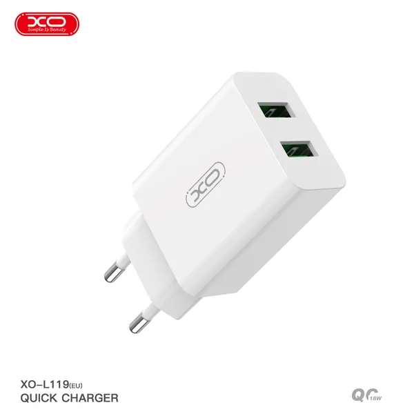 Bộ sạc nhanh XO L119 EU QC3.0 18W - Giải pháp sạc nhanh an toàn cho mọi thiết bị