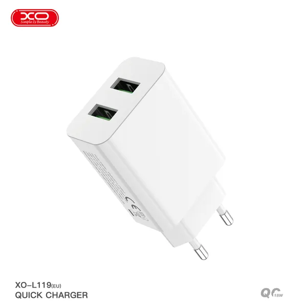 Bộ sạc nhanh XO L119 EU QC3.0 18W - Giải pháp sạc nhanh an toàn cho mọi thiết bị