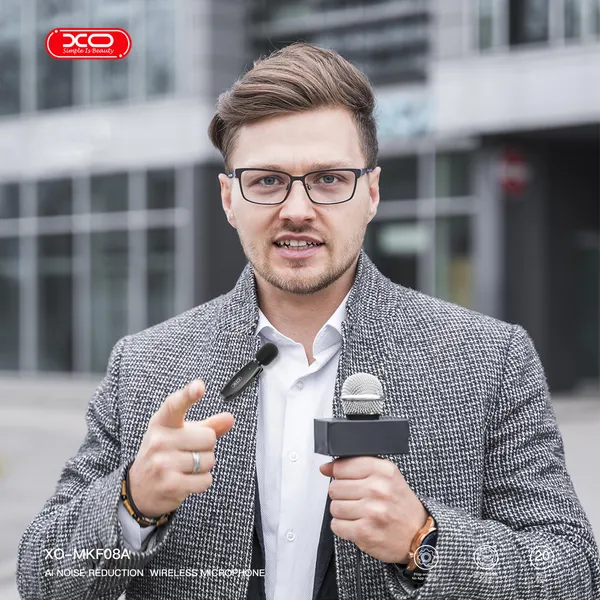 Combo 2 MIC Thu Âm Không Dây XO MKF09A – Giải Pháp Hoàn Hảo Cho Thu Âm Chuyên Nghiệp, Microphone Cài Áo