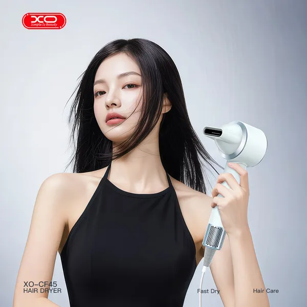Máy sấy tóc bảo vệ tóc XO CF45 - Sấy khô nhanh chóng, an toàn cho tóc, tiện lợi cho mọi gia đình