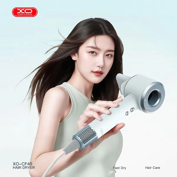 Máy sấy tóc bảo vệ tóc XO CF45 - Sấy khô nhanh chóng, an toàn cho tóc, tiện lợi cho mọi gia đình