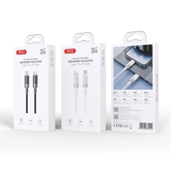 Dây sạc nhanh Silicone XO Q282 30W - Cáp sạc chống rối bền bỉ, sạc siêu tốc