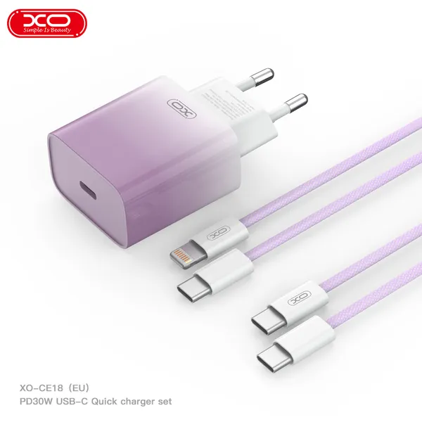 Bộ Sạc Điện Thoại XO CE18 - Vua Sạc Nhanh, Chinh Phục Mọi Giới Hạn