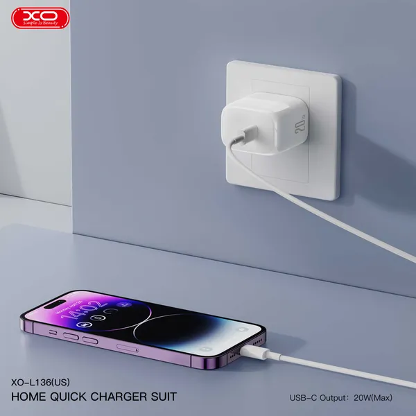 Bộ Sạc Điện Thoại XO L136 Công Suất 20W Sạc Cực Nhanh, Đỉnh Cao Công Nghệ