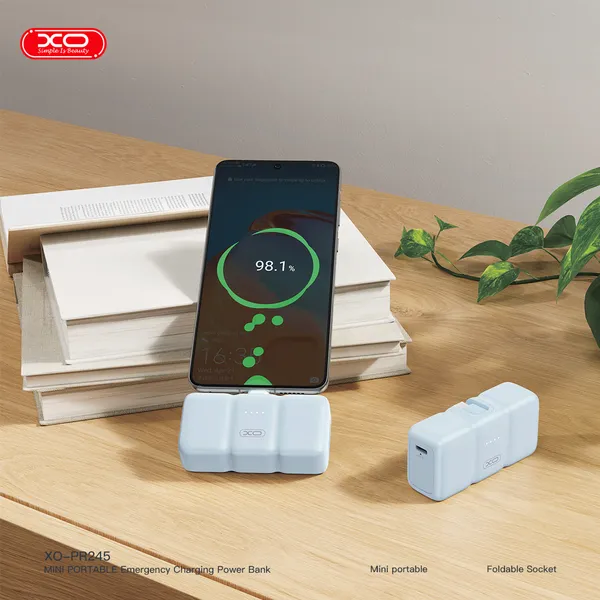 Sở hữu ngay sạc dự phòng nhỏ gọn XO PR245 - Tiện lợi, có dây cáp đi kèm