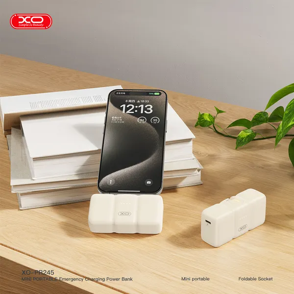 Sở hữu ngay sạc dự phòng nhỏ gọn XO PR245 - Tiện lợi, có dây cáp đi kèm