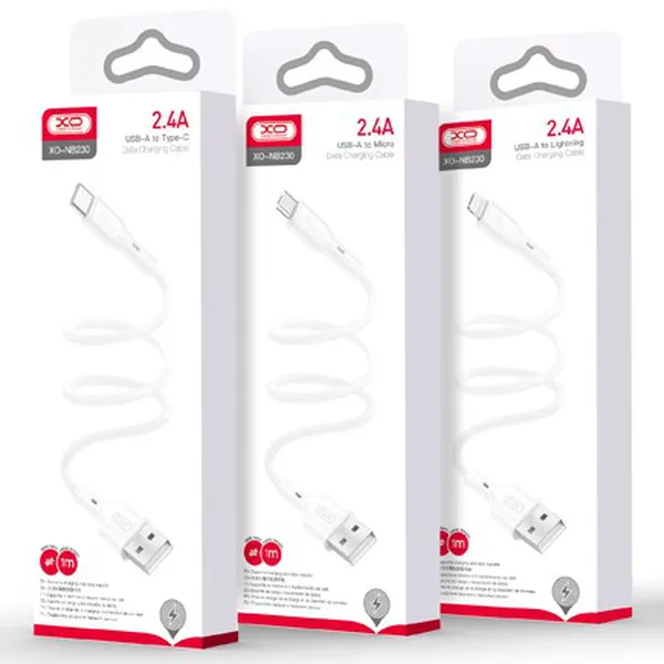 Dây Sạc Điện Thoại XO NB230, Cáp Sạc Nhanh, Truyền Dữ Liệu Hiệu Quả, Bền Bỉ