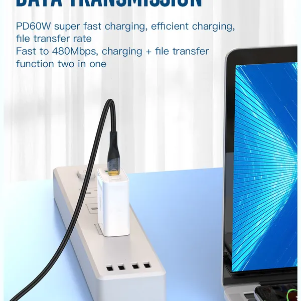 Dây Sạc Điện Thoại XO Q223, Sạc Nhanh 27W/60W, Siêu Bền Và Ổn Định