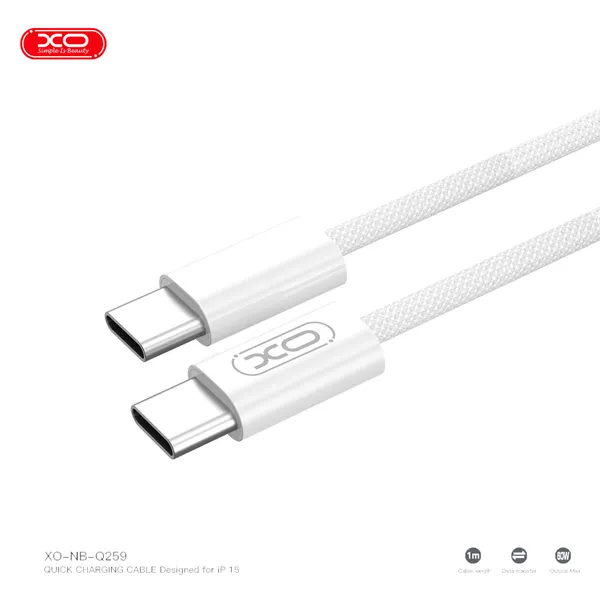 Dây Sạc Điện Thoại XO Q259, Với Khả Năng Sạc Nhanh Chuyên Dùng Cho Iphone 15