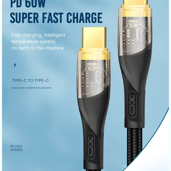 Dây Sạc Điện Thoại XO Q223, Sạc Nhanh 27W/60W, Siêu Bền Và Ổn Định