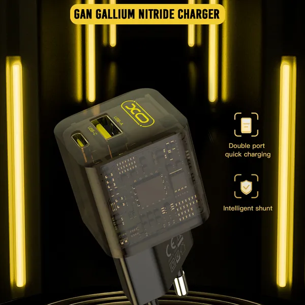 Củ sạc 30W XO CE05 - Bộ sạc nhanh đa năng 2 cổng, tương thích mọi thiết bị