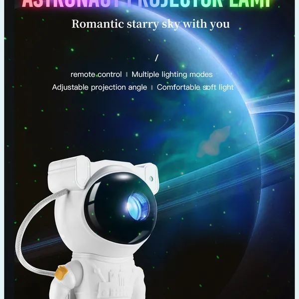 Đèn chiếu bầu trời sao hình phi hành gia XO CF1 - Chiếu ngân hà, điều khiển từ xa