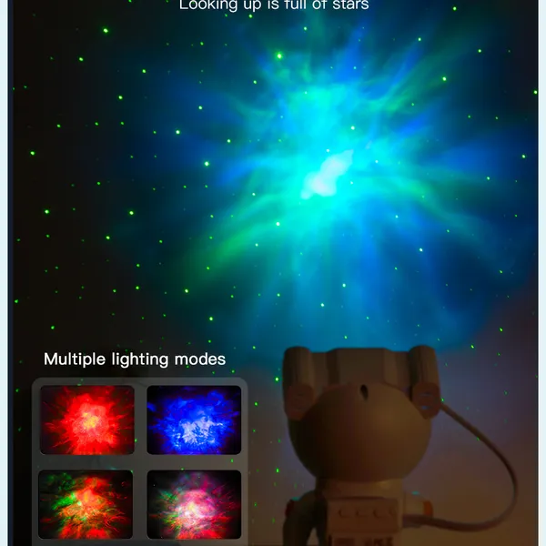 Đèn chiếu bầu trời sao hình phi hành gia XO CF1 - Chiếu ngân hà, điều khiển từ xa