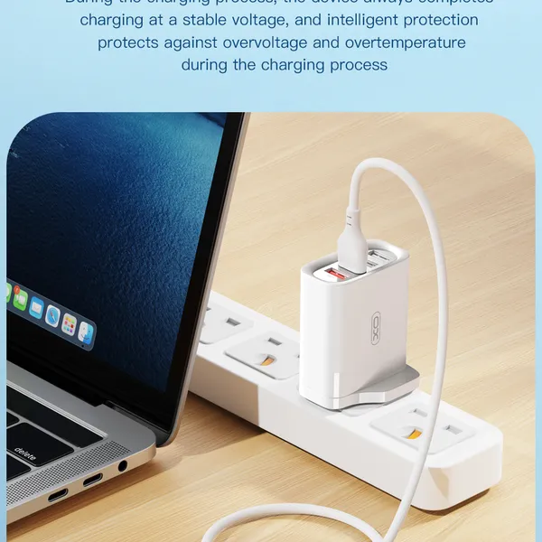 Đầu Sạc Điện Thoại XO L100 Nhiều Cổng Cao Cấp – Giải Pháp Sạc Hiệu Quả Cho Mọi Thiết Bị