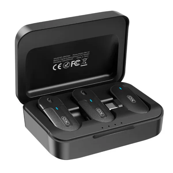 Combo 2 MIC Thu Âm Không Dây XO MKF09A – Giải Pháp Hoàn Hảo Cho Thu Âm Chuyên Nghiệp, Microphone Cài Áo