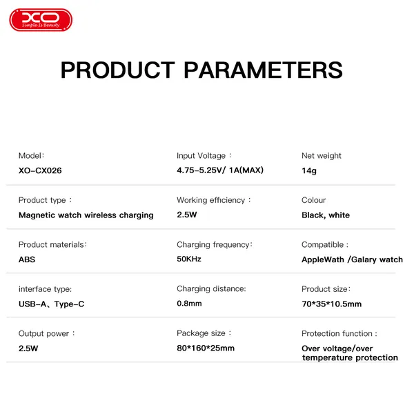 Bộ sạc không dây XO CX026 - Giải pháp sạc nhanh cho đồng hồ thông minh Apple & Samsung
