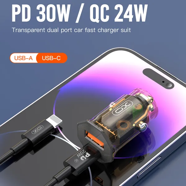 Đầu Sạc Ô Tô XO CC49 2 Cổng USB 2.4A: Sạc Nhanh, An Toàn Công Suất 12W